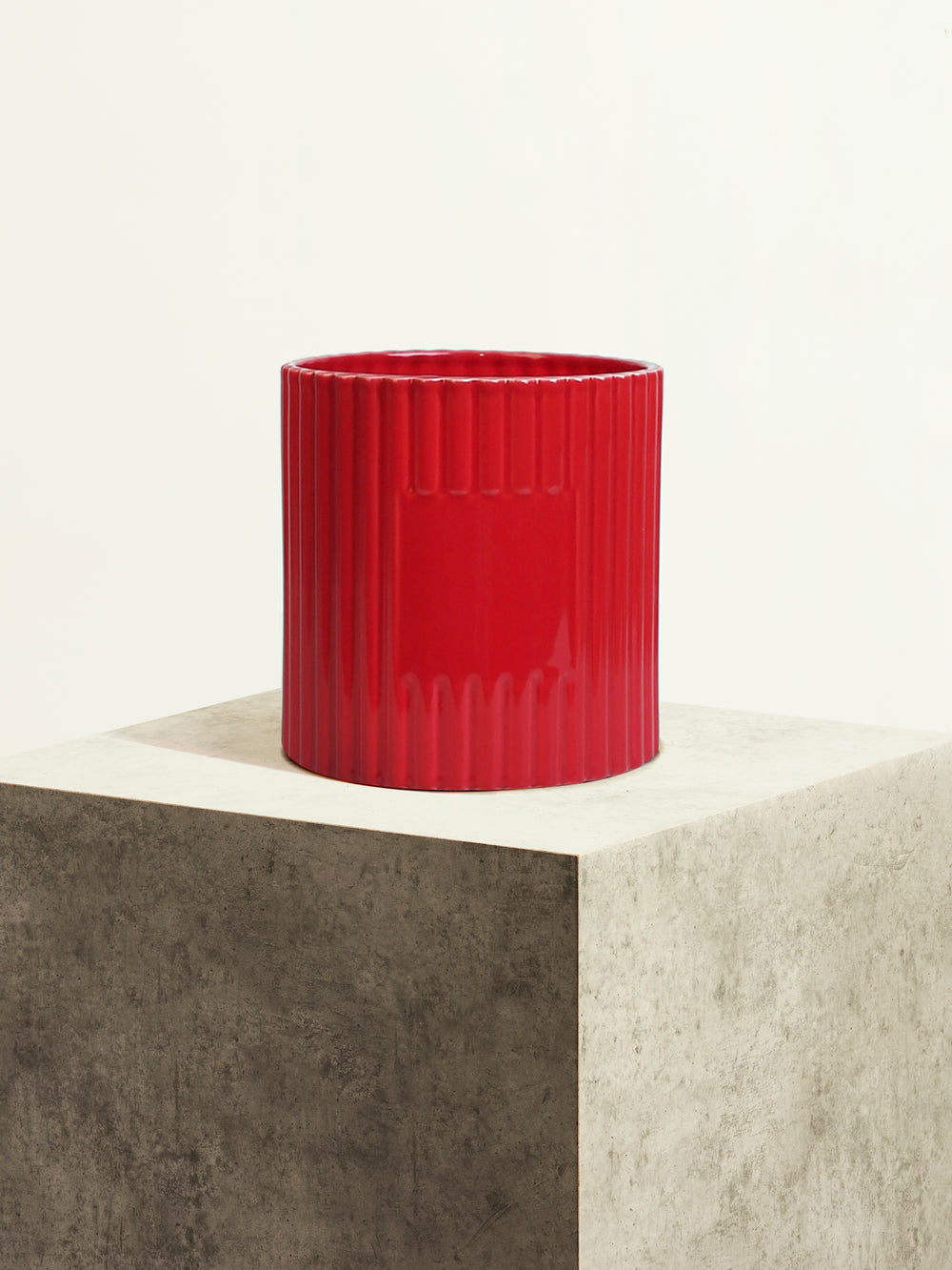 Céramique cannelée - Rouge Ultime