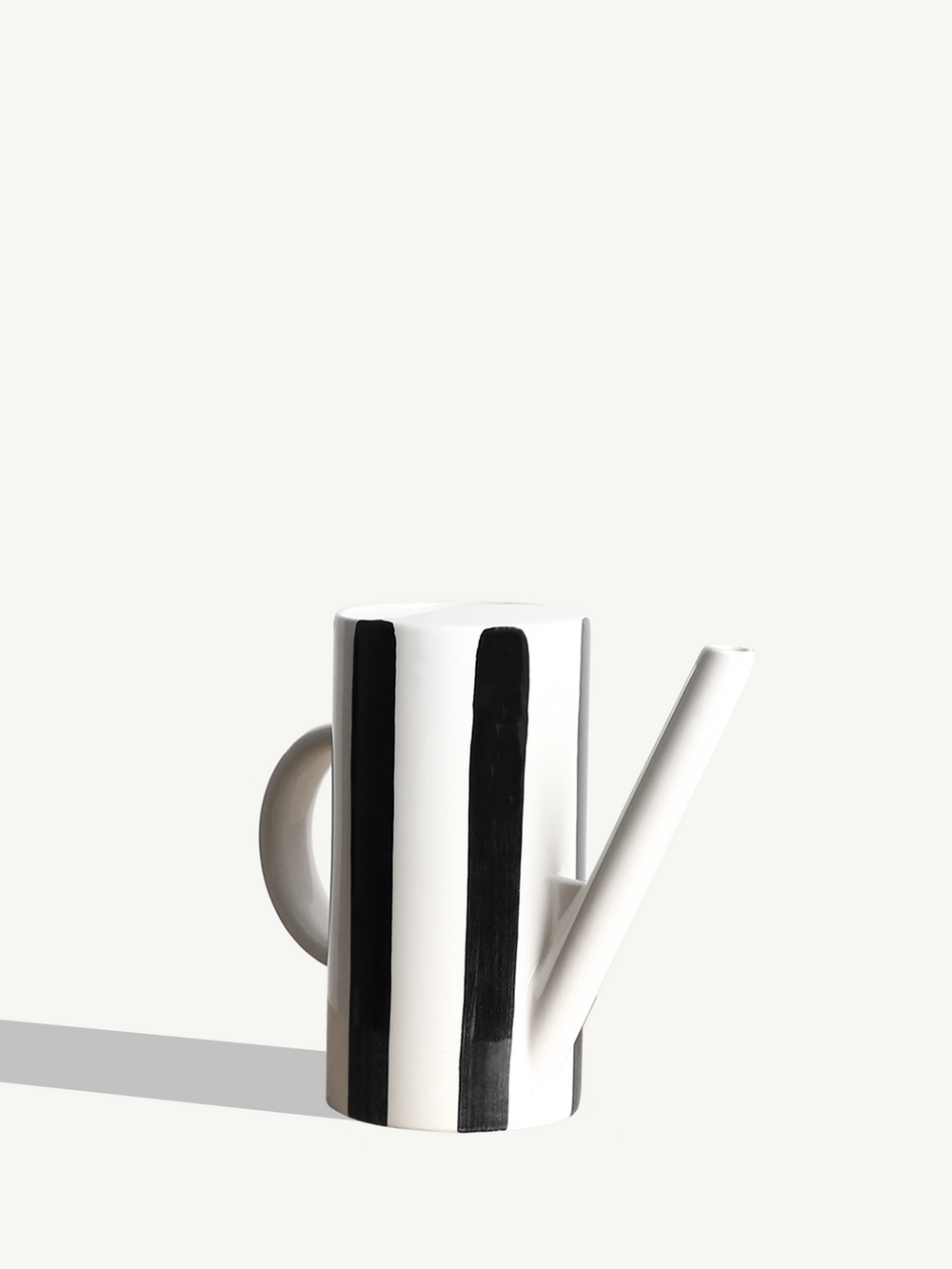 Watering Can - Black Striped Ceramic