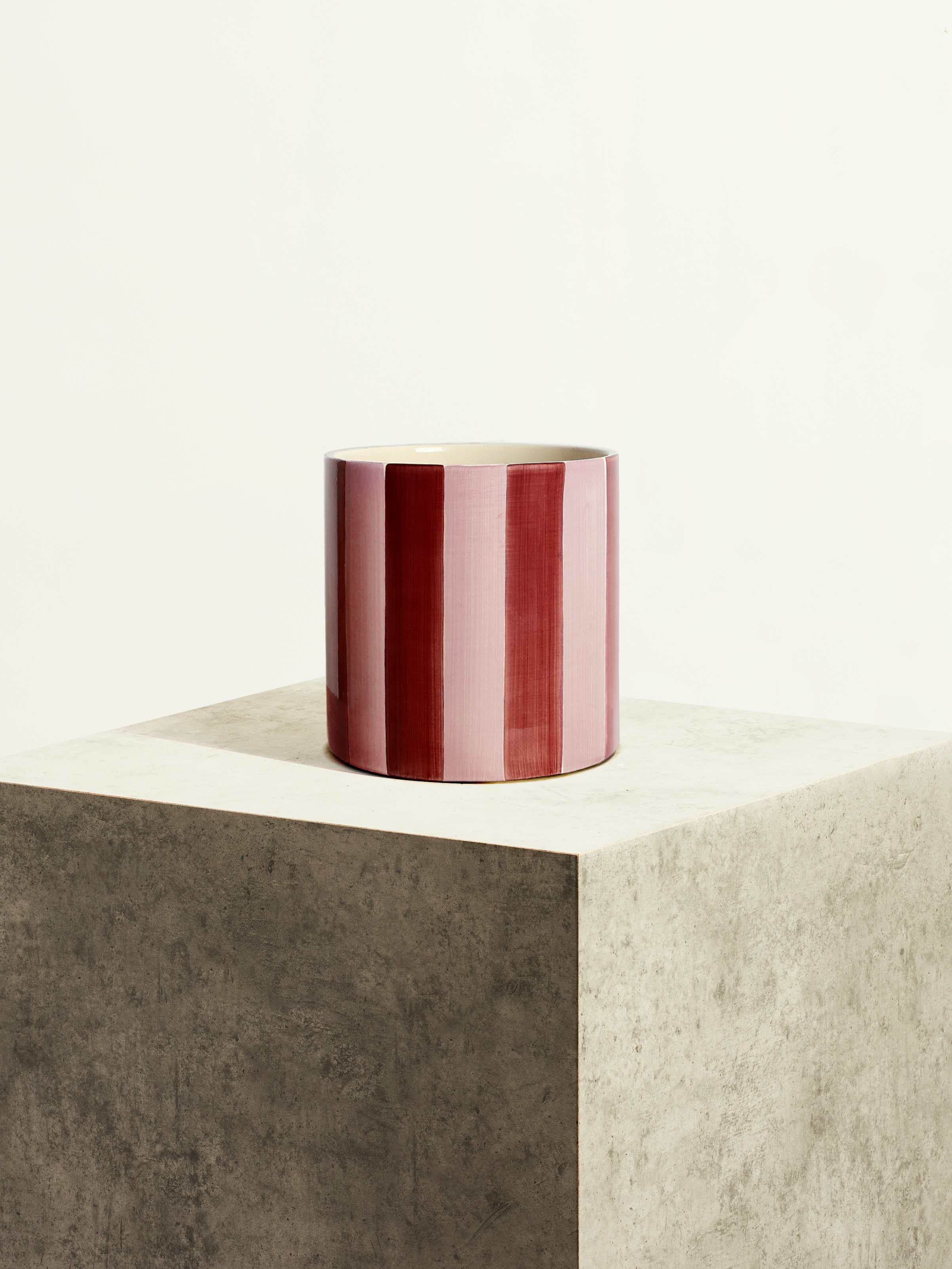 Striped ceramic - Ruby