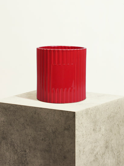 Céramique cannelée - Rouge Ultime