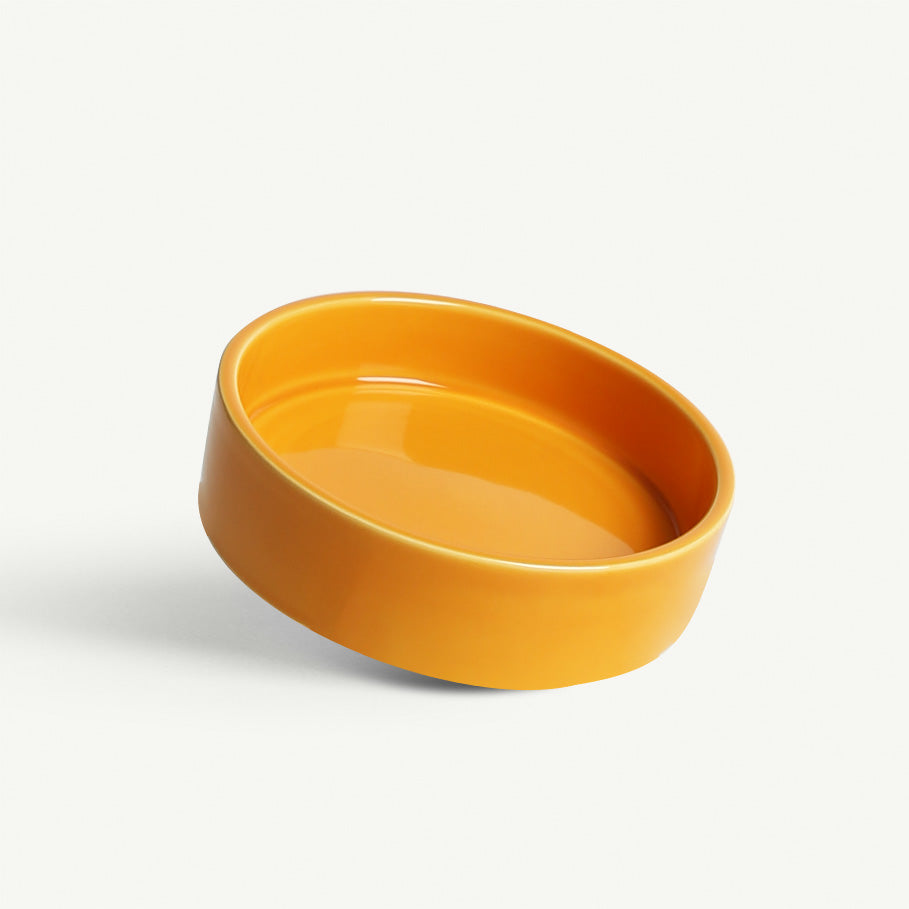 Soucoupe L - Céramique - Jaune Sahara