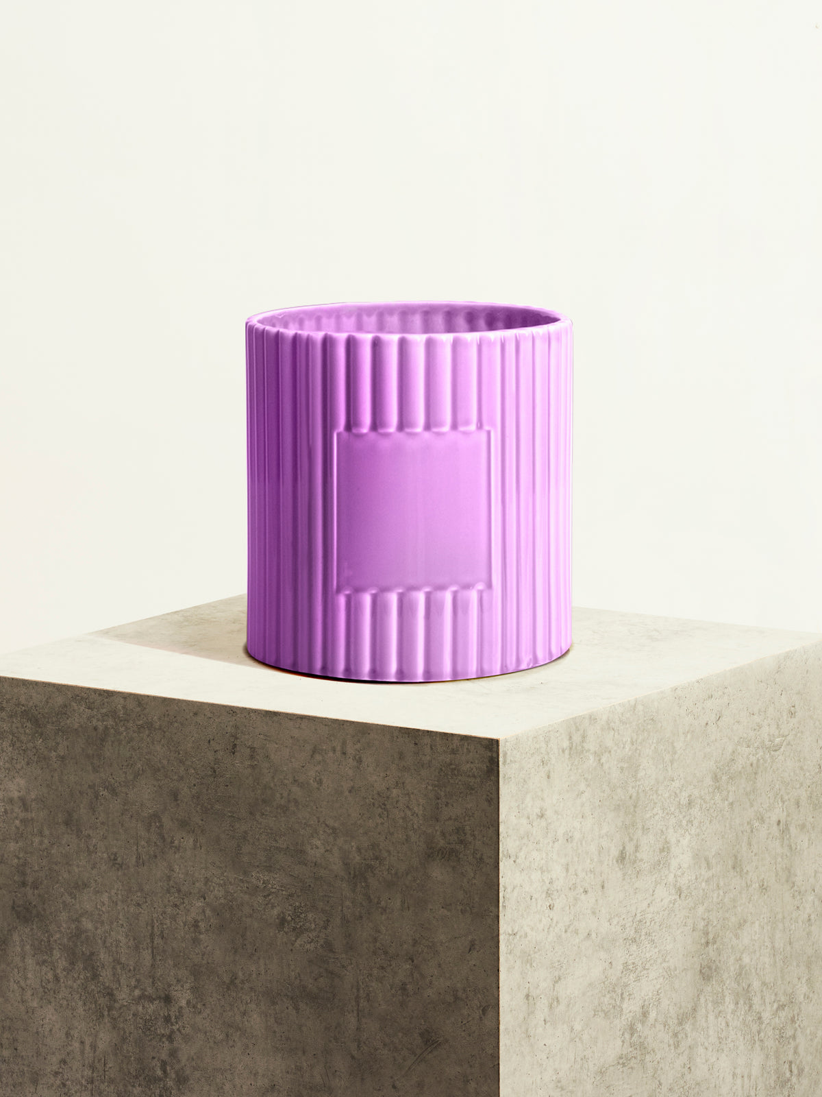 Céramique cannelée - Lilas
