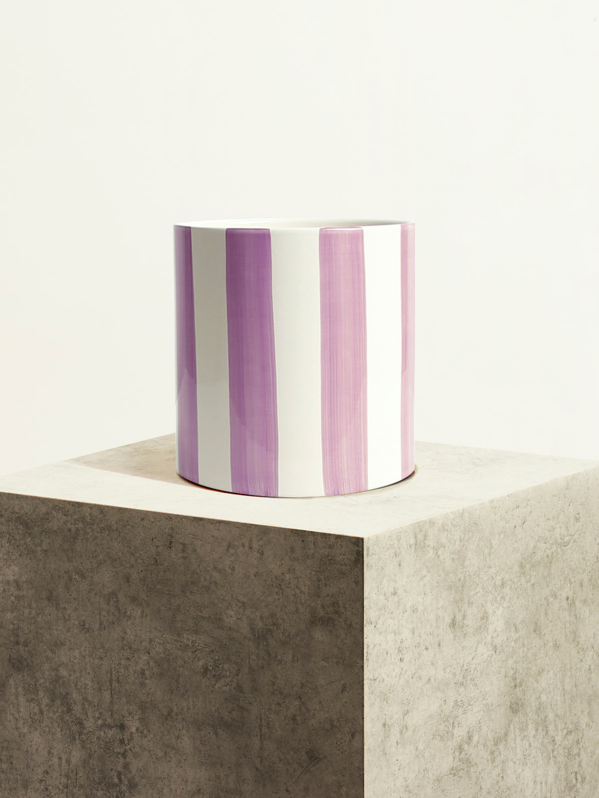 Céramique rayée - Lilas