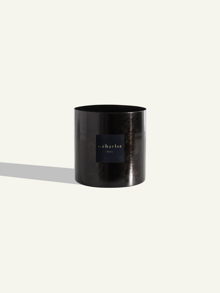 Pot en métal mat - Noir graphite - 14 cm
