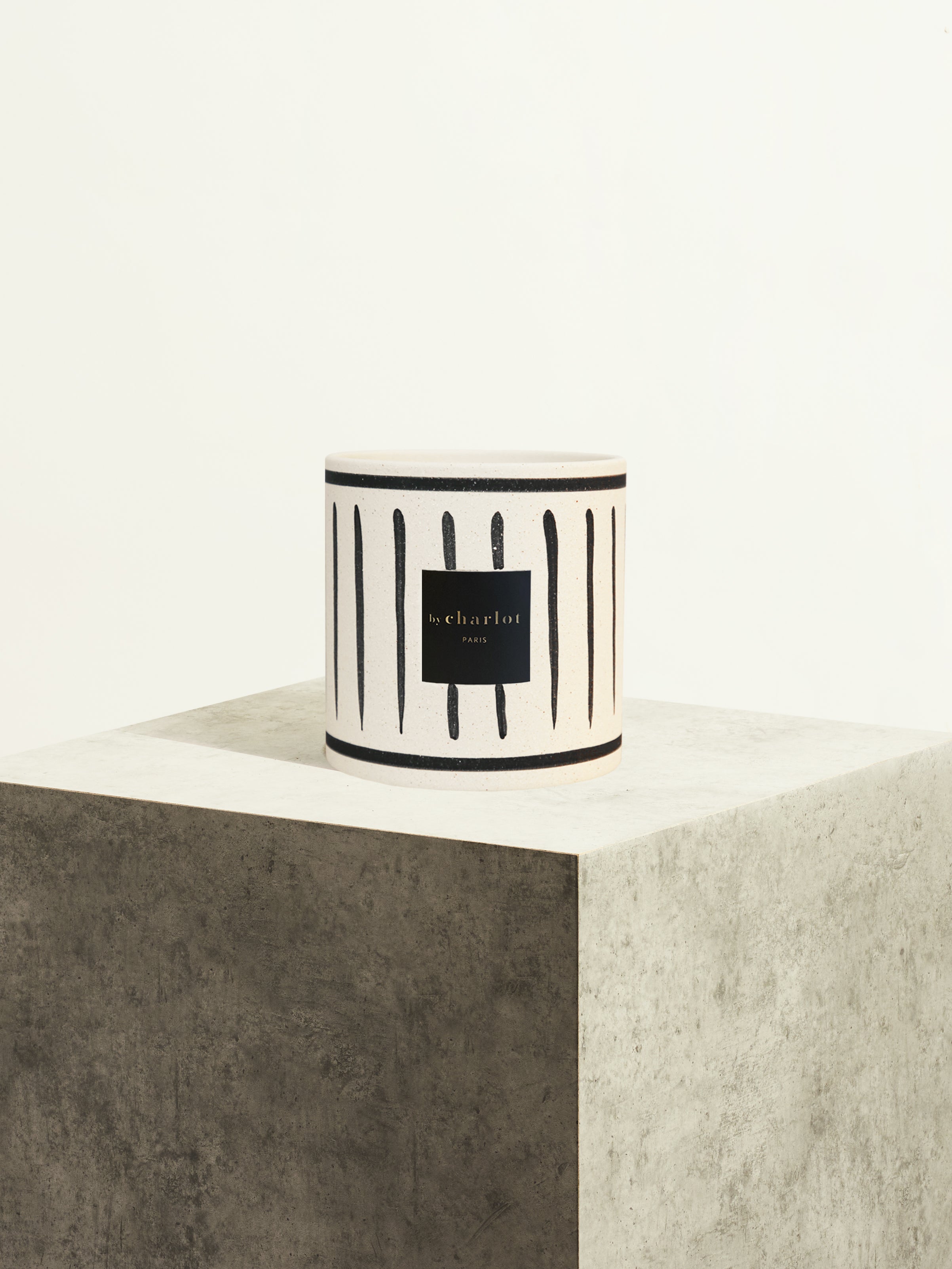 POT EN CÉRAMIQUE INI - NOIR - 14 CM
