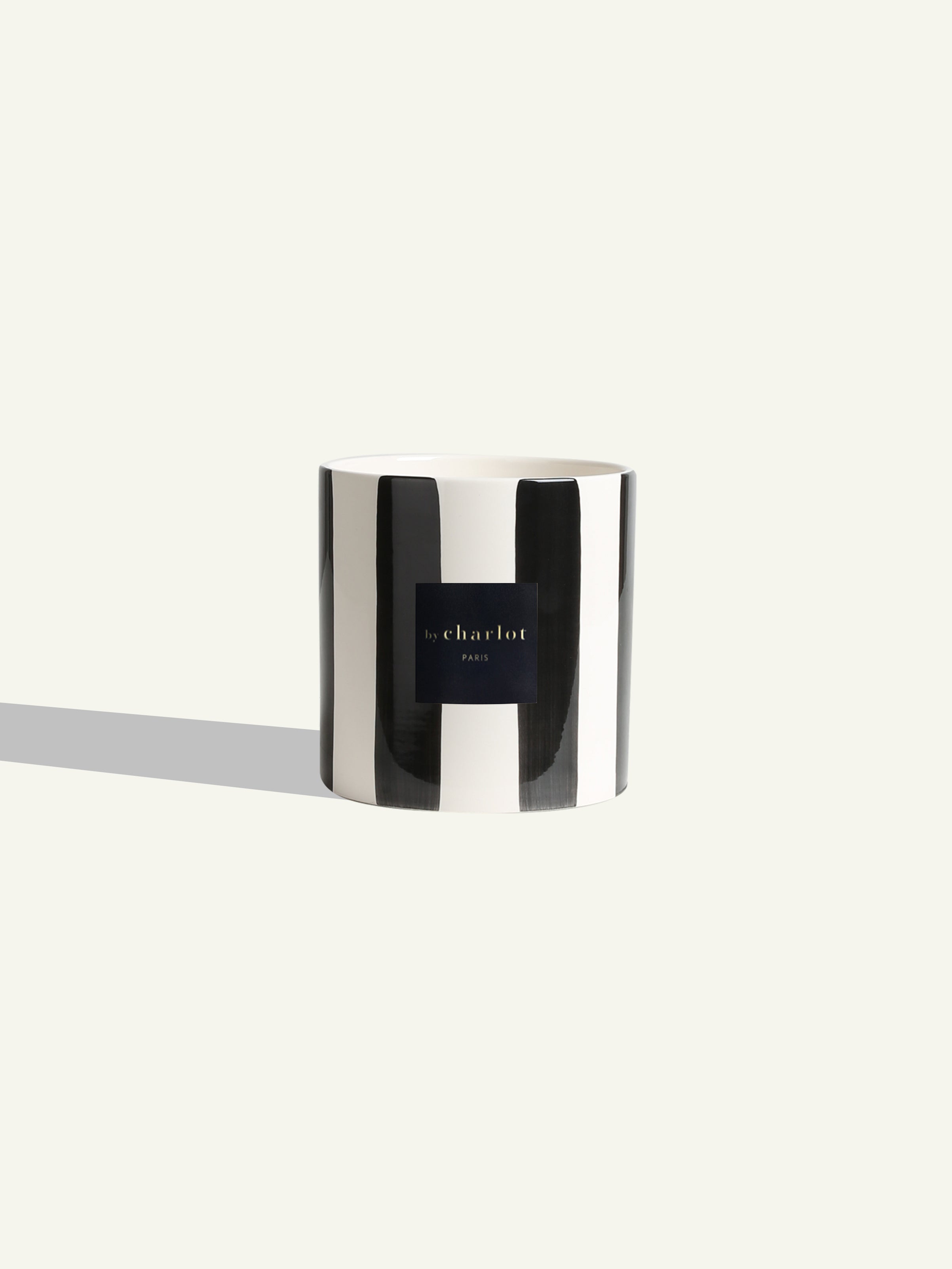 Striped ceramic - Licorice black