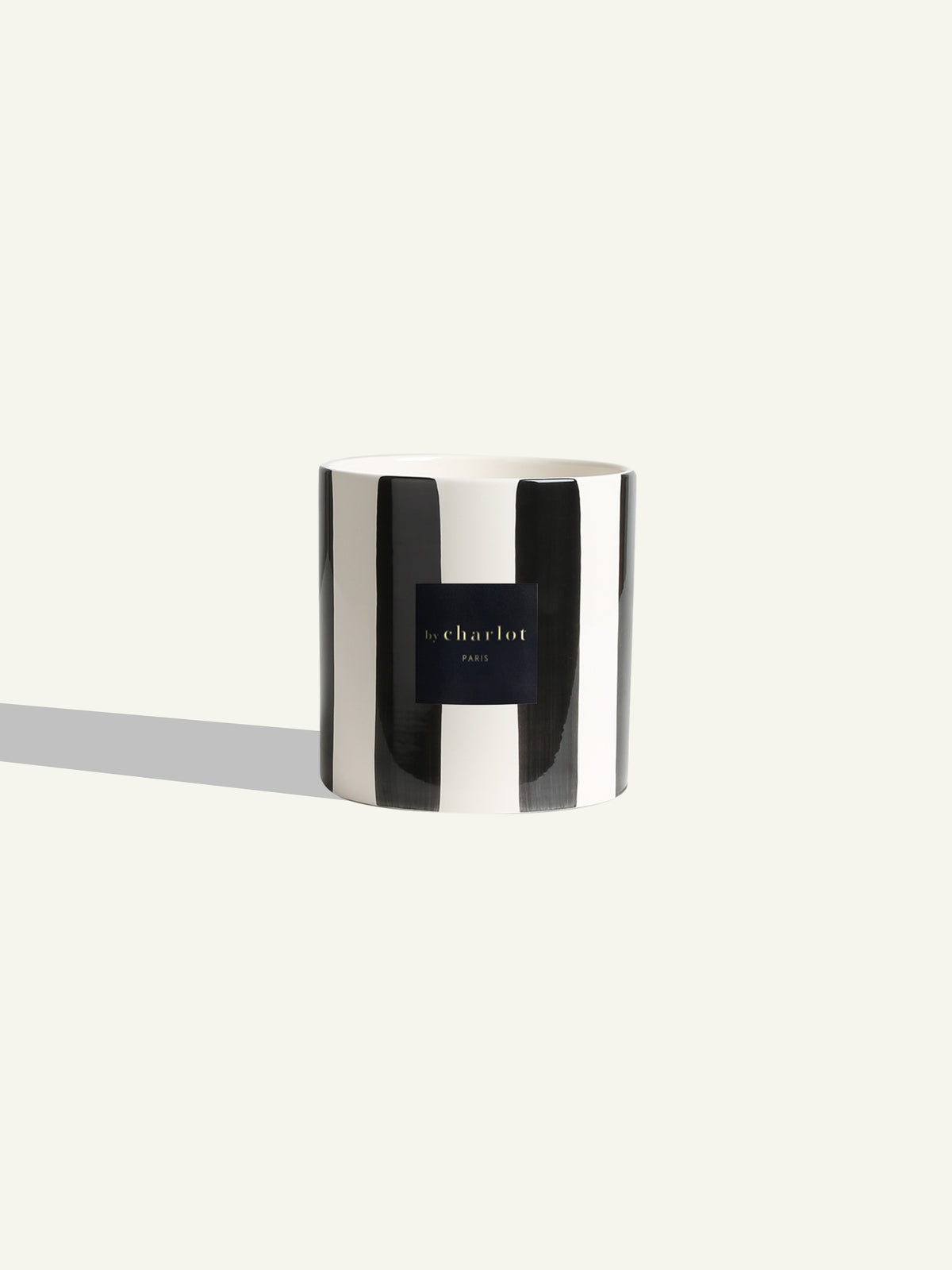 Striped ceramic - Licorice black