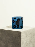 POT EN CÉRAMIQUE - LÉOPARD BLEU - 14 CM