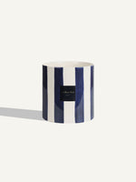 Céramique rayée - Bleu marine