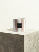POT EN CÉRAMIQUE RAYÉ- ROSE CANYON - 14 CM