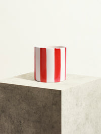 Céramique rayée - Rouge Ultime