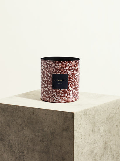 Pot en métal - Rouge jaspe - 14 cm