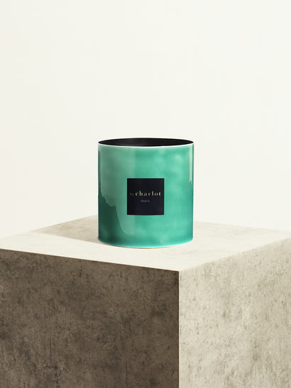 Pot en métal - Vert amazonite - 14cm