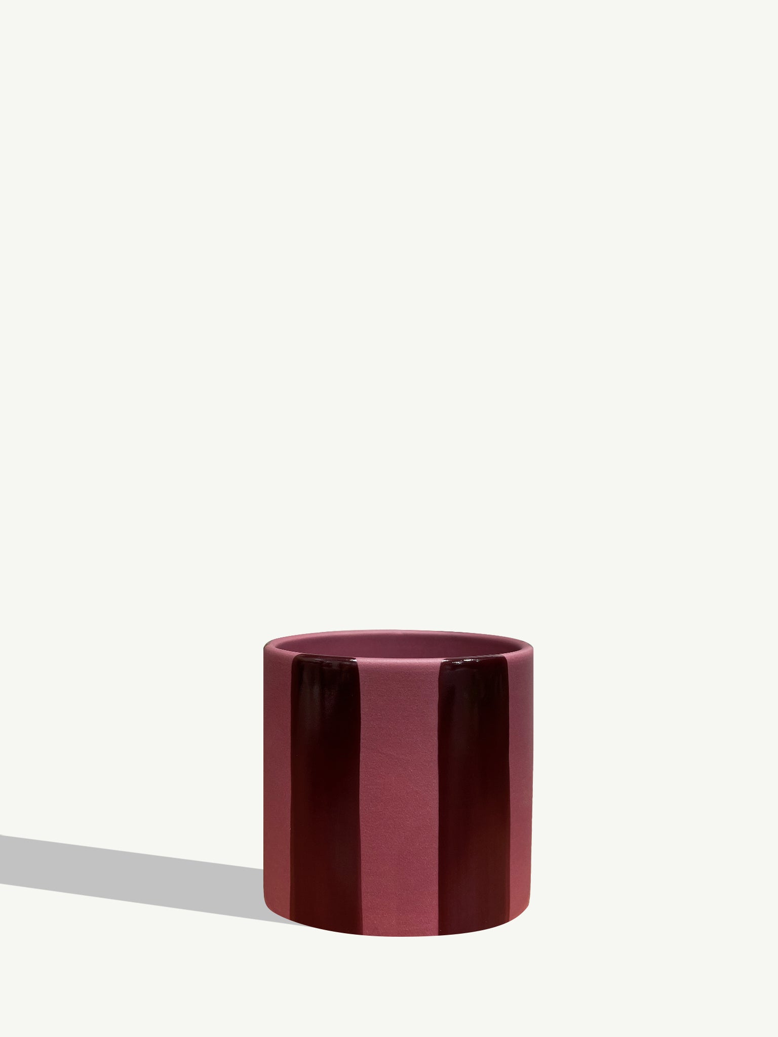 Céramique rayée - Bordeaux