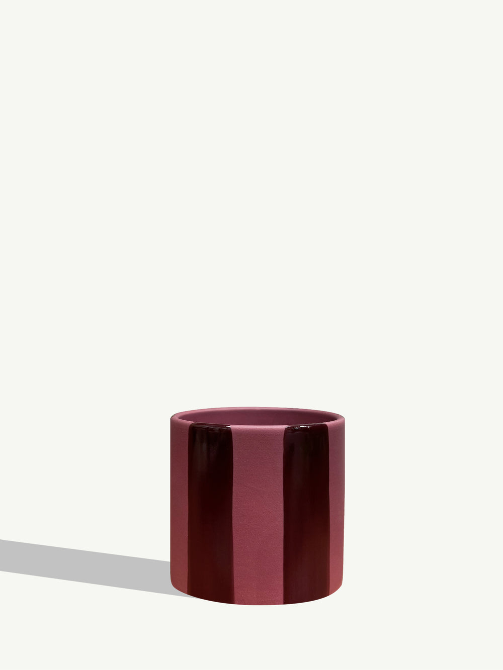 Céramique rayée - Bordeaux