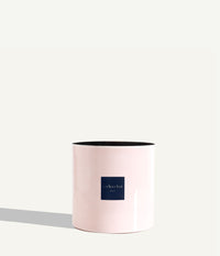 Metal pot - Rose quartz