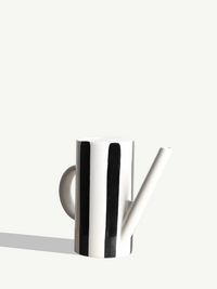 Watering Can - Black Striped Ceramic