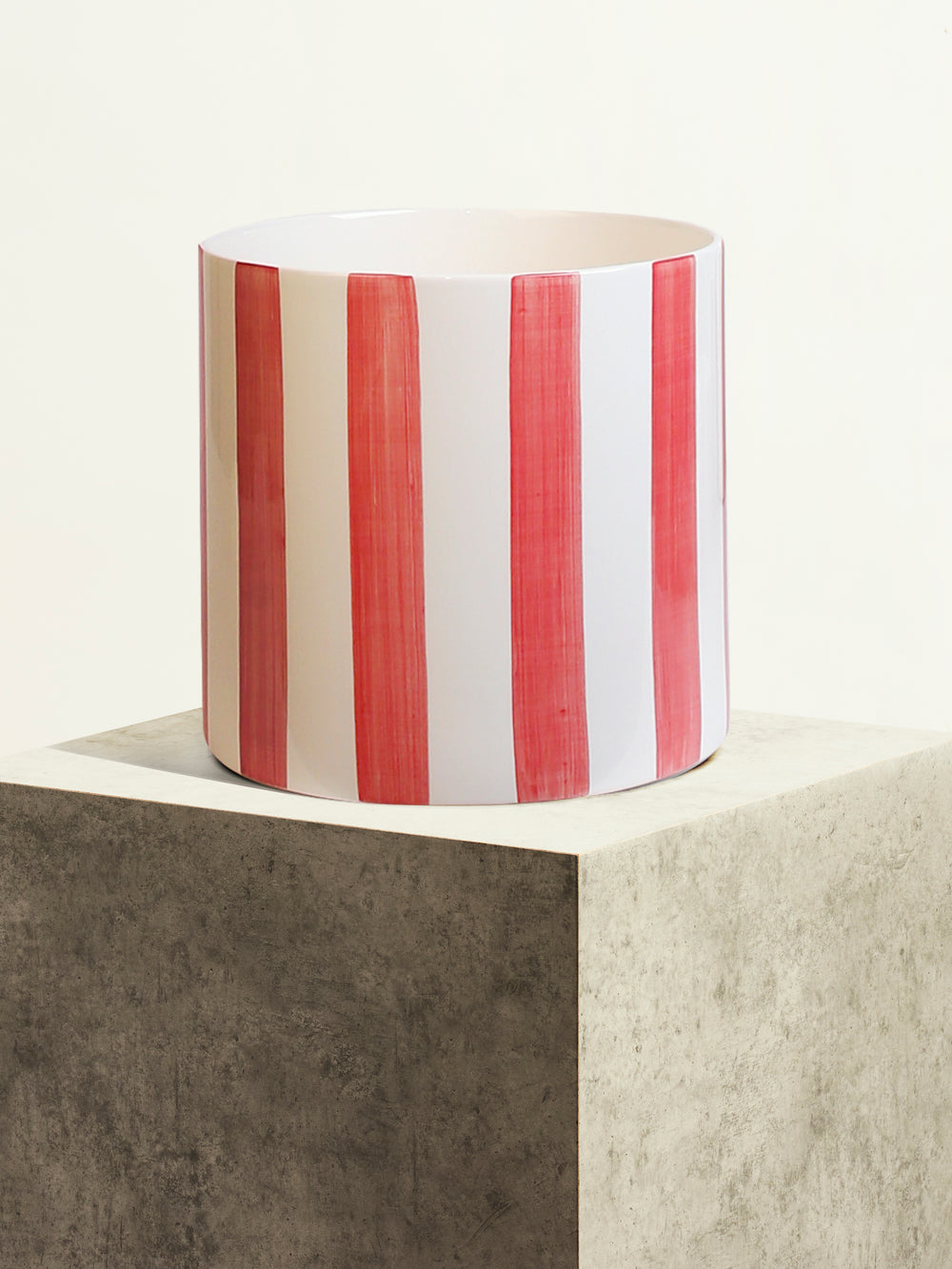 Céramique rayée - Rouge Ultime
