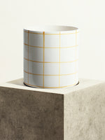 Céramique quadrillée - Jaune Sahara