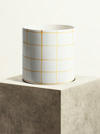 Céramique quadrillée - Jaune Sahara