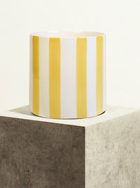 Céramique rayée - Jaune Solaire