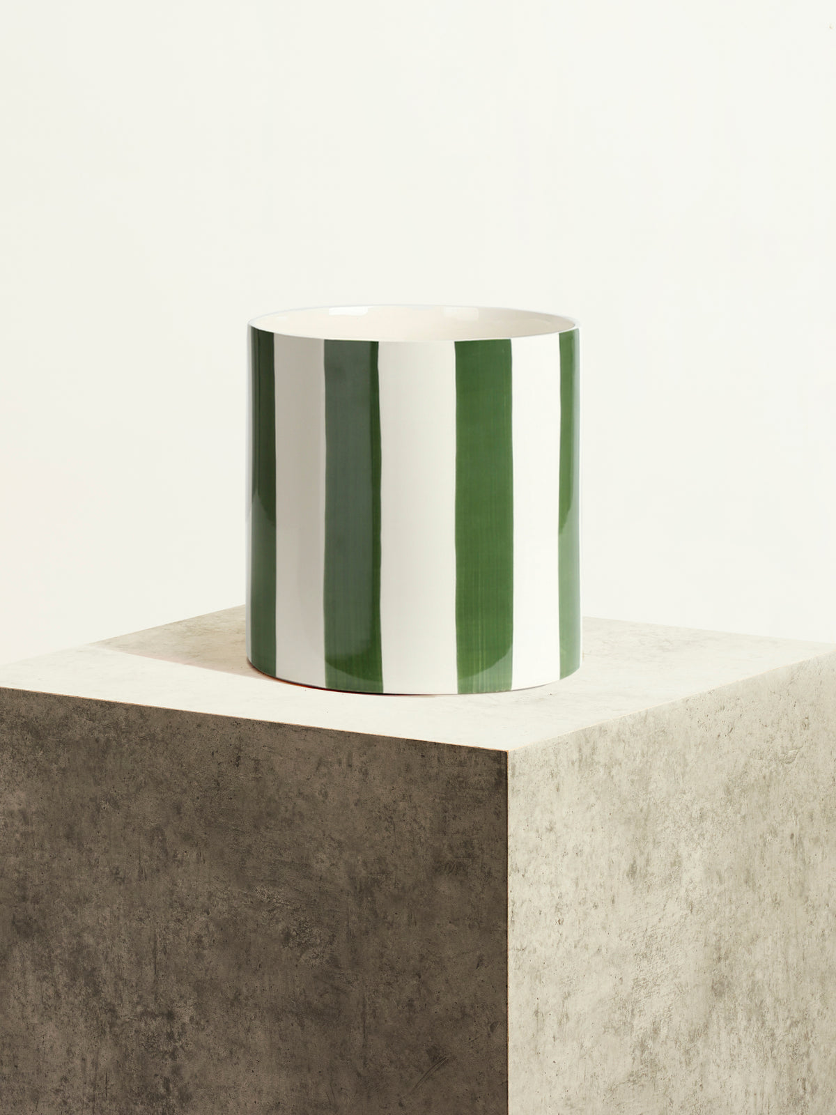 Striped ceramic - Grass Green