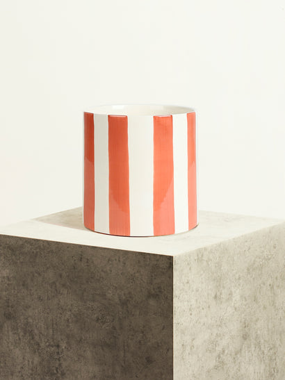 Céramique rayée - Orange sanguine