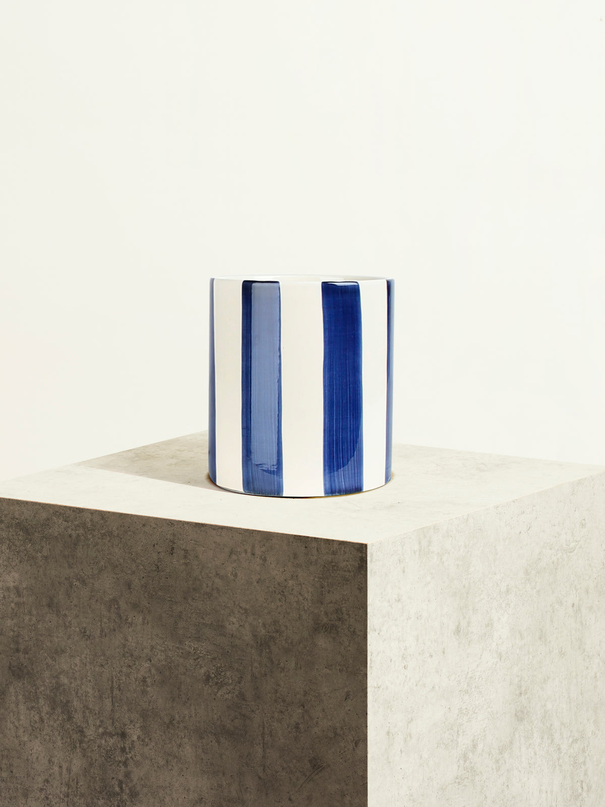 Striped ceramic - Navy blue