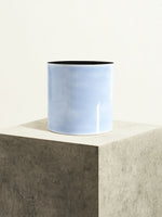 Pot en métal - Bleu azur - 18 cm