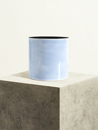 Metal pot - Azure blue